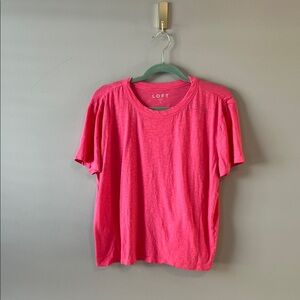 LOFT Vibrant Pink Tee